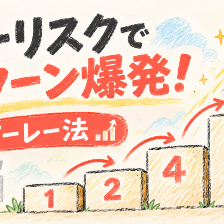 【短時間で大勝】パーレー法（逆マーチンゲール）のやり方と連勝で稼ぐ極意